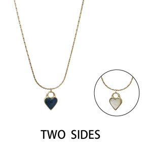 Ατσάλινο Κολιέ Με Καρδιά - ΑσημίA2025