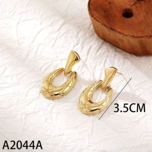 Ατσάλινα Σκουλαρίκια Κρεμαστά - Χρυσό9538a766f5f0