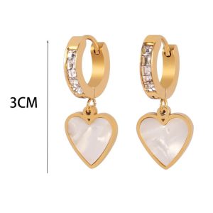 Ατσάλινα Σκουλαρίκια Κρεμαστά - Χρυσόf027afc32e84