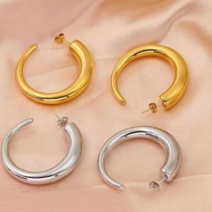 Ατσάλινα Σκουλαρίκια ΚρίκοιΑ2064