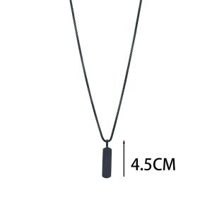 Ατσάλινο Κολιέ - ΜαύροA2099