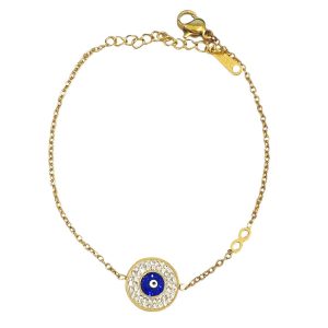 Ατσάλινο Βραχιόλι - ΓαλάζιοA2114SBL