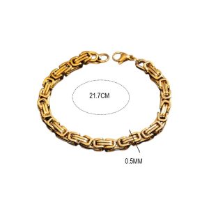 Ανδρική Ατσάλινη Καδένα 0.5mm - Ασημί ΜαύροΑ22028