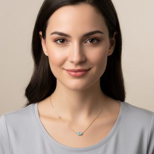 Κολιέ με Μάτι & Σταυρουδάκι A23046AA23046A