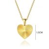 Ατσάλινο Κολιέ Με Καρδιά - ΧρυσόA2652
