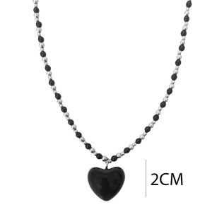 Ατσάλινο Κολιέ Με ΧάντρεςA2971