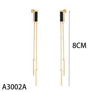 Ατσάλινα Σκουλαρίκια Κρεμαστά - ΑσημίA3002B