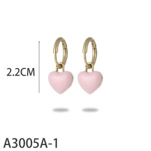 Ατσάλινα Σκουλαρίκια Κρεμαστά - Άσπροc412e50d80d2