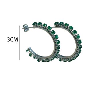 Ατσάλινα Σκουλαρίκια Κρίκοι - Άσπρο755caaa04abe