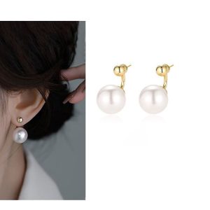 Ατσάλινα Σκουλαρίκια Καρφωτά - ΧρυσόA3019A