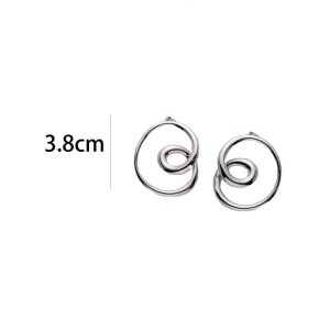 Ατσάλινα Σκουλαρίκια Καρφωτά - ΧρυσόA3026A