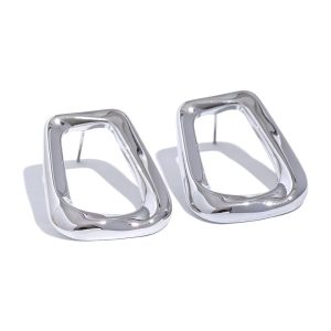 Ατσάλινα Σκουλαρίκια Καρφωτά - Χρυσό1698e04c2a83