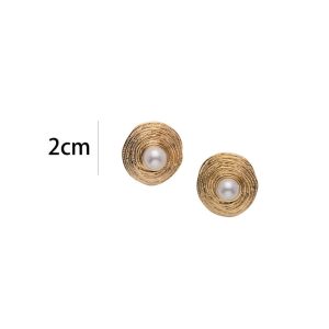 Ατσάλινα Σκουλαρίκια Καρφωτά - ΑσημίA3035B