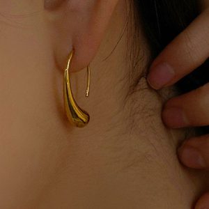 Ατσάλινα Σκουλαρίκια - ΧρυσόA3039A