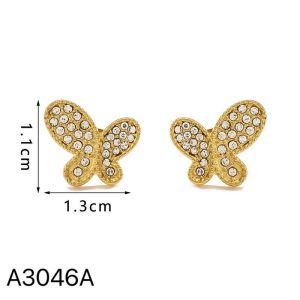 Ατσάλινα Σκουλαρίκια Κρεμαστά - Χρυσό82269e62ea2b