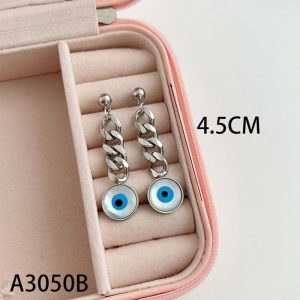 Ατσάλινα Σκουλαρίκια Κρεμαστά - ΧρυσόA3050A