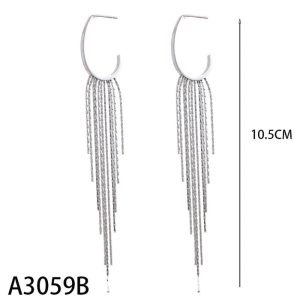 Ατσάλινα Σκουλαρίκια Κρεμαστά - ΧρυσόA3059A