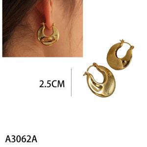 Ατσάλινα Σκουλαρίκια Κρίκοι - ΧρυσόA3062A