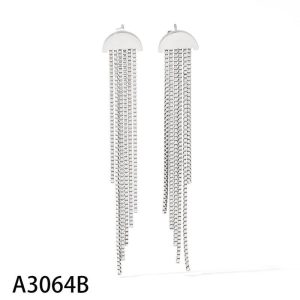 Ατσάλινα Σκουλαρίκια Κρεμαστά - ΧρυσόA3064A