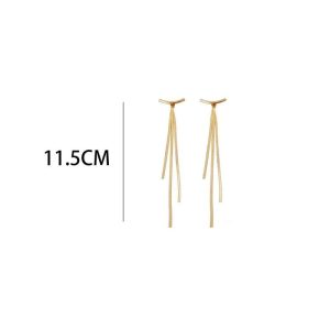 Ατσάλινα Σκουλαρίκια Κρεμαστά - Χρυσόc354ec00a861