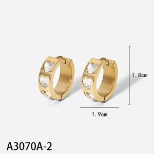 Ατσάλινα Σκουλαρίκια Κρίκοι - ΧΡΥΣΟ/ΑΣΠΡΟd4577fa8b7e6