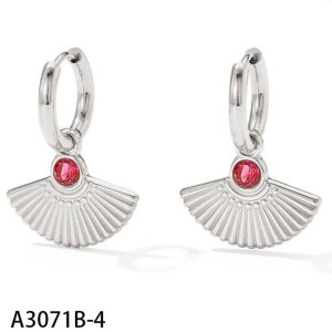 Ατσάλινα Σκουλαρίκια Κρεμαστά - Άσπρο24306881200c