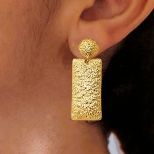 Ατσάλινα Σκουλαρίκια Κρεμαστά - Χρυσό3bafbdfff60c