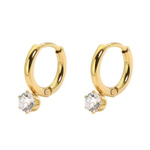 Ατσάλινα Σκουλαρίκια ΚρεμαστάA3089A