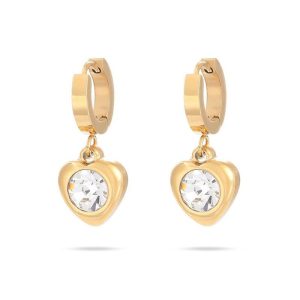 Ατσάλινα Σκουλαρίκια Κρεμαστά - Άσπρο5fd23c9f5352