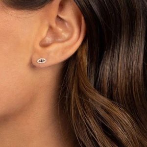 Ατσάλινα Σκουλαρίκια Καρφωτά - ΑσημίA3102