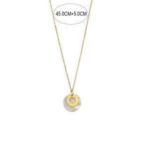 Κολιέ Απο Ανοξείδωτο Ατσάλι Με Κρίκο ''Μαίανδρο'' - ΧρυσόA31047