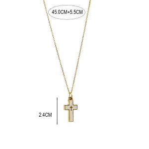 ς Σταυρος Απο Ανοξείδωτο Ατσάλι Και Πέτρα Φίλντισι - ΧρυσόA31050