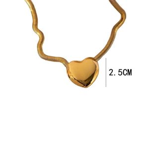 Ατσάλινο Κολιέ Με Καρδιά - ΧρυσόA3109