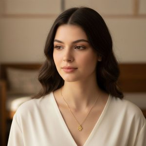 Ατσάλινο Κολιέ με Ανάγλυφο Σταυρό Μάλτας - ΧρυσόA31091A