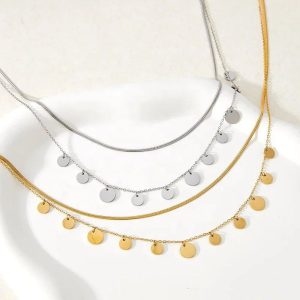 Ατσάλινο Κολιέ - ΧρυσόA3154