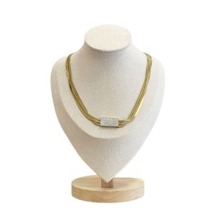 Ατσάλινο Κολιέ - Χρυσό65ef9d83c14f