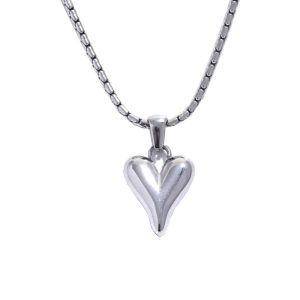 Ατσάλινο Κολιέ Με Καρδιά - ΧρυσόA3148