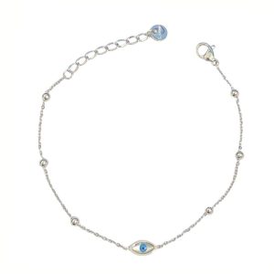 Ατσάλινο Βραχιόλι Με Ματάκι - ΧρυσόA3195