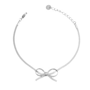 Ατσάλινο Βραχιόλι Με Φιογκάκι - ΧρυσόA3206A