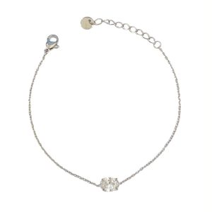 Ατσάλινο Βραχιόλι Με Χρωματιστή Πέτρα - ΜπλεA3208ABL