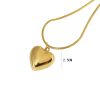 Ατσάλινο Κολιέ Με Καρδιά - ΧρυσόA3248