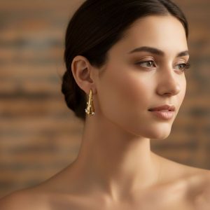 Σκουλαρίκια Ατσάλι Δάκρυ με ΠέρλεςA3249A