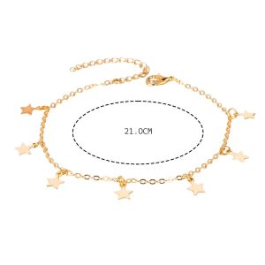 Ατσάλινο Βράχιολι Με Κρεμαστά Αστεράκια - ΑσημίA3303