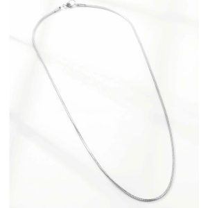 Ατσάλινο Κολιέ Αλυσίδα - ΑσημίA3314
