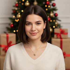 Ατσάλινο Κολιέ Christmas BellA33212