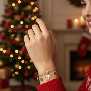Ατσάλινο Βραχιόλι Christmas CharmsA33222
