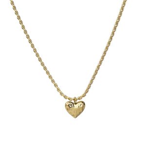 Ατσάλινο Κολιέ Με Καρδιά - ΧρυσόA3324