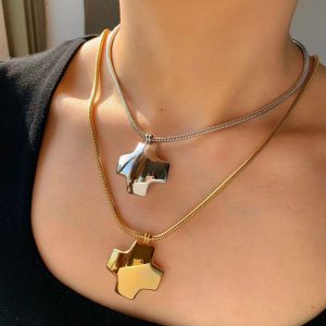 Ατσάλινο Κολιέ - ΑσημίA3374