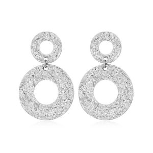 Ατσάλινα Σκουλαρίκια Κρεμαστά - ΧρυσόA3379