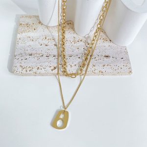 Ατσάλινο Κολιέ - ΧρυσόA3425